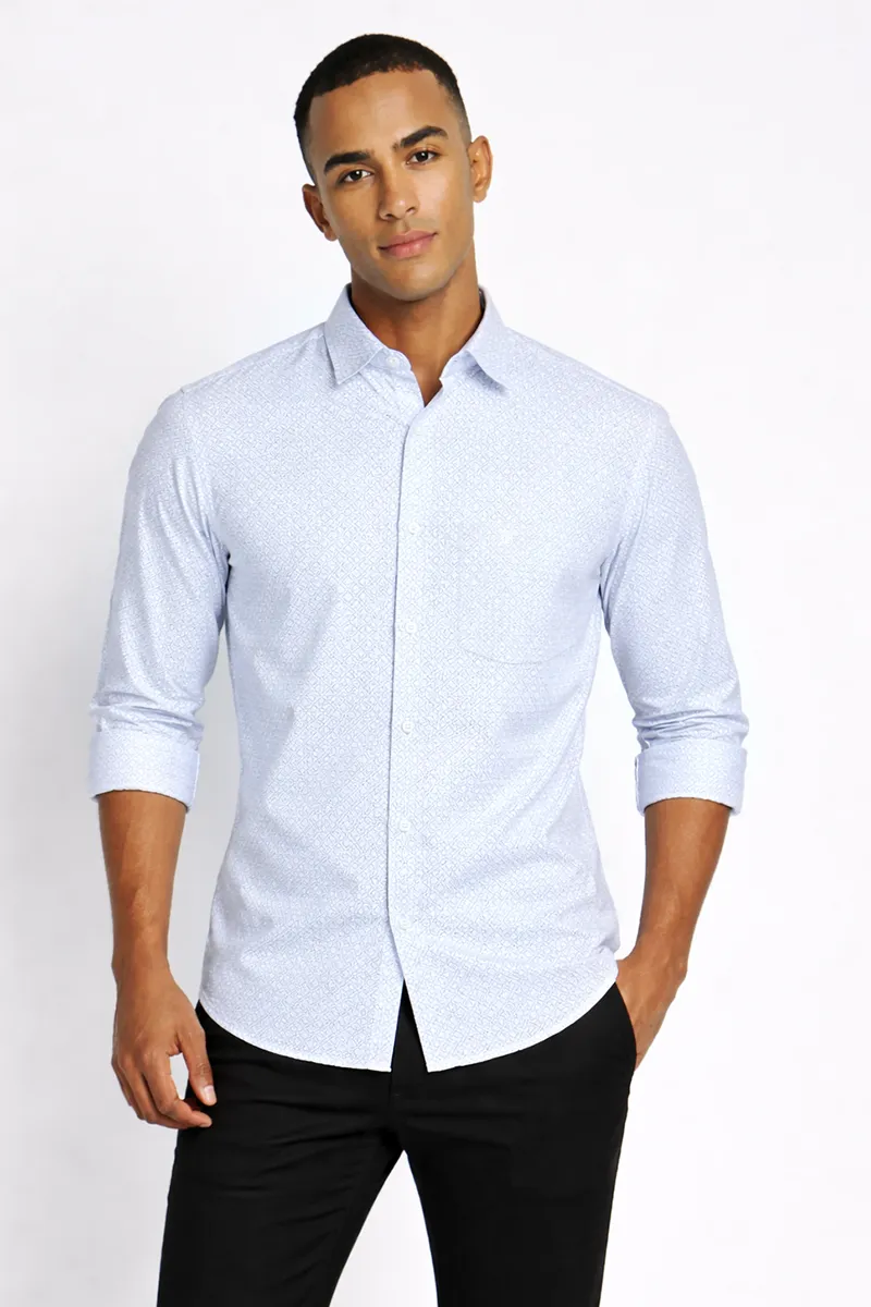 Cotton Printed Plus Size Shirt for Men