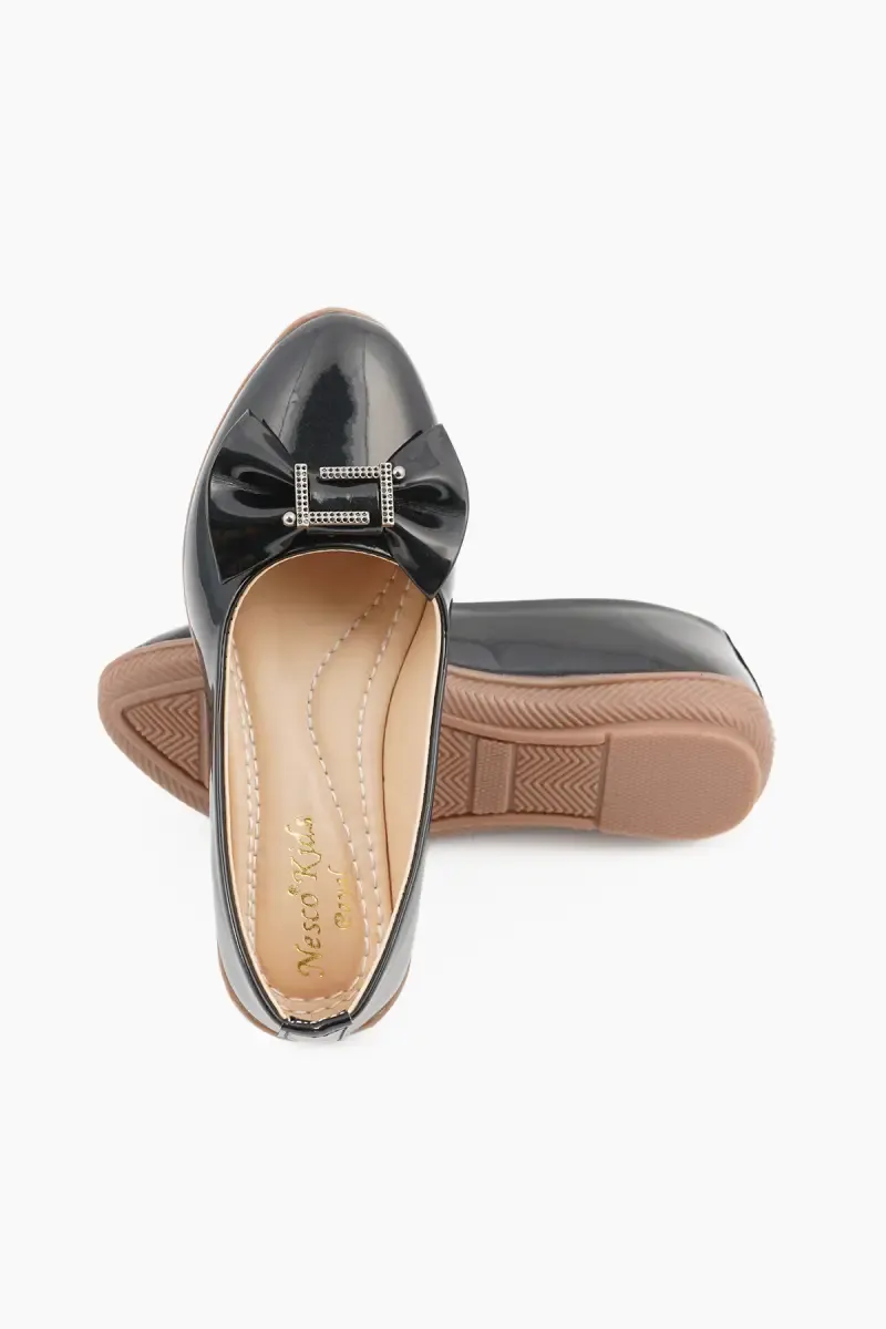 Round Toe Bow Design Ballerinas for Girls