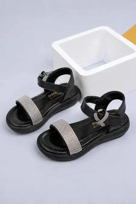 Girl's Velcro Flat Fashion Sandals