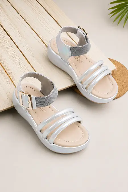 Girl's Solid Velcro Fashion Sandals