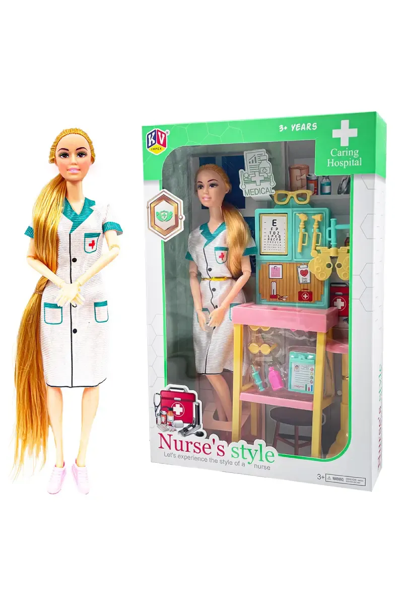 Alia Nurse Style Barbie Hospital Set 026272ALINURSTYMUL2