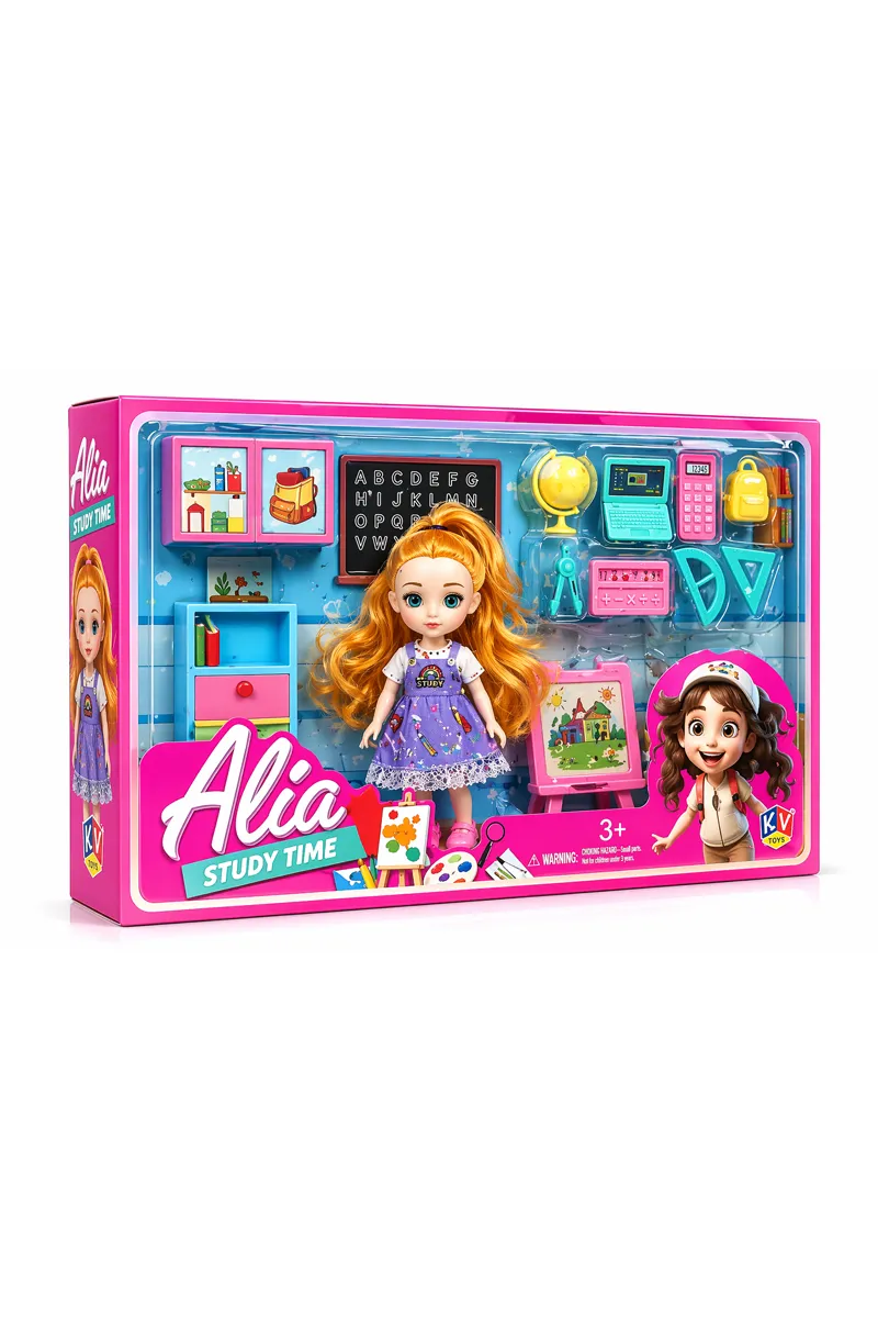 Alia Study Time Barbie Doll Set  026273ALISTUTIMMUL