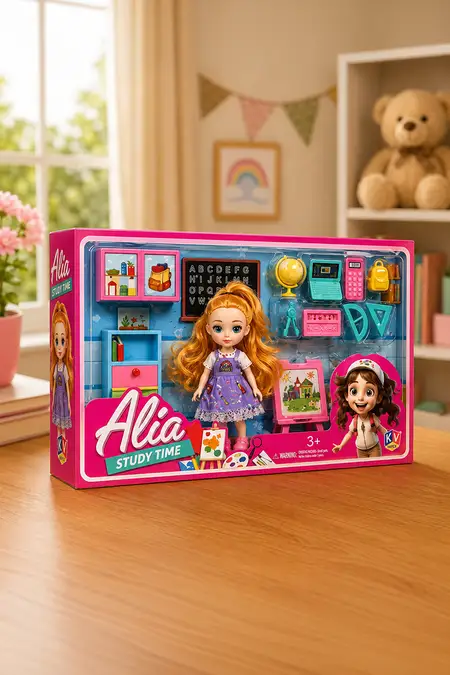 Alia Study Time Barbie Doll Set  026273ALISTUTIMMUL