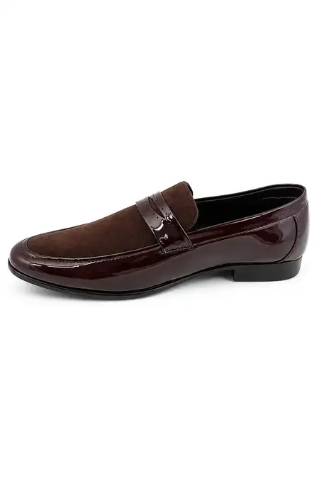 Glossy Slip-On Formal Loafers for Men