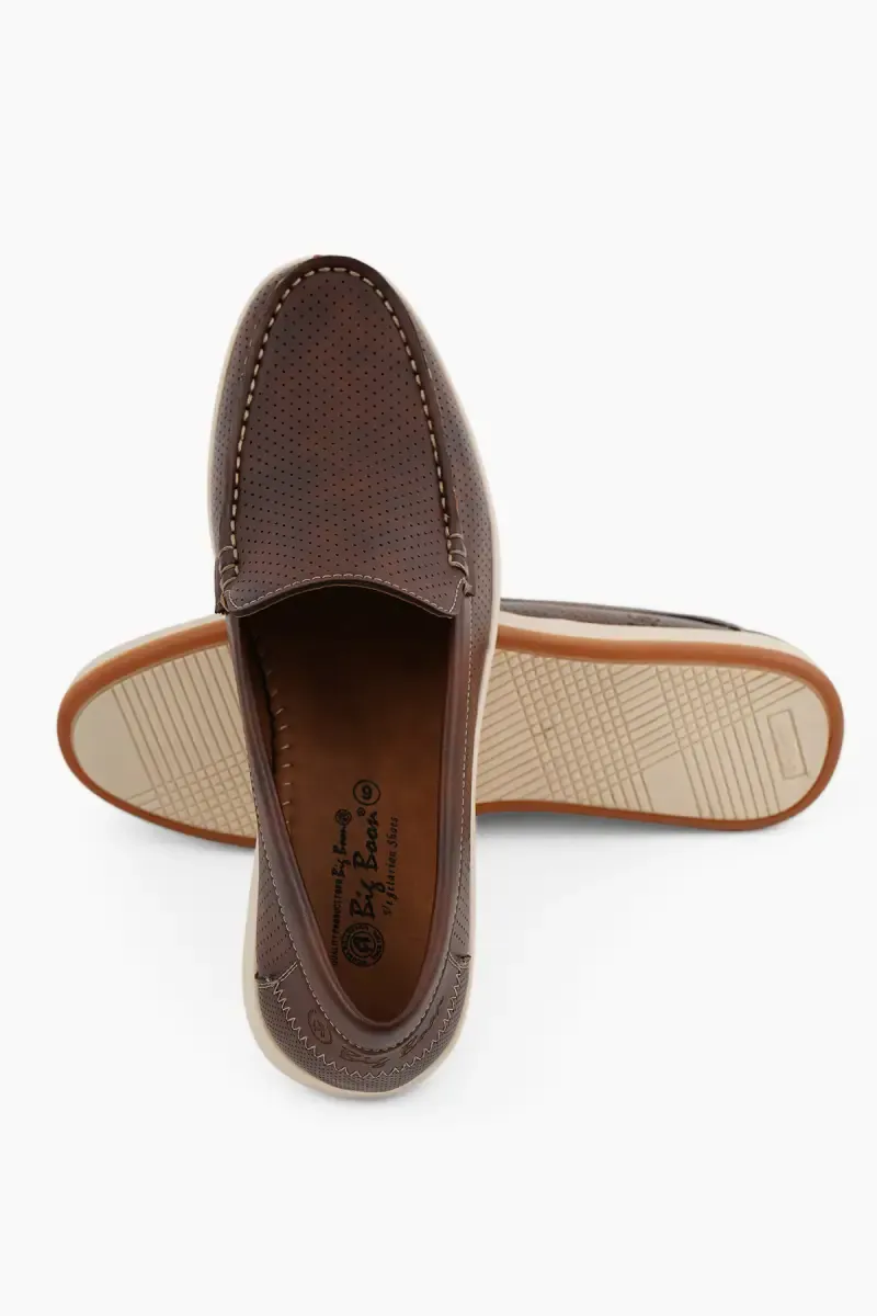 Faux Leather Slip-On Casual Loafers for Men