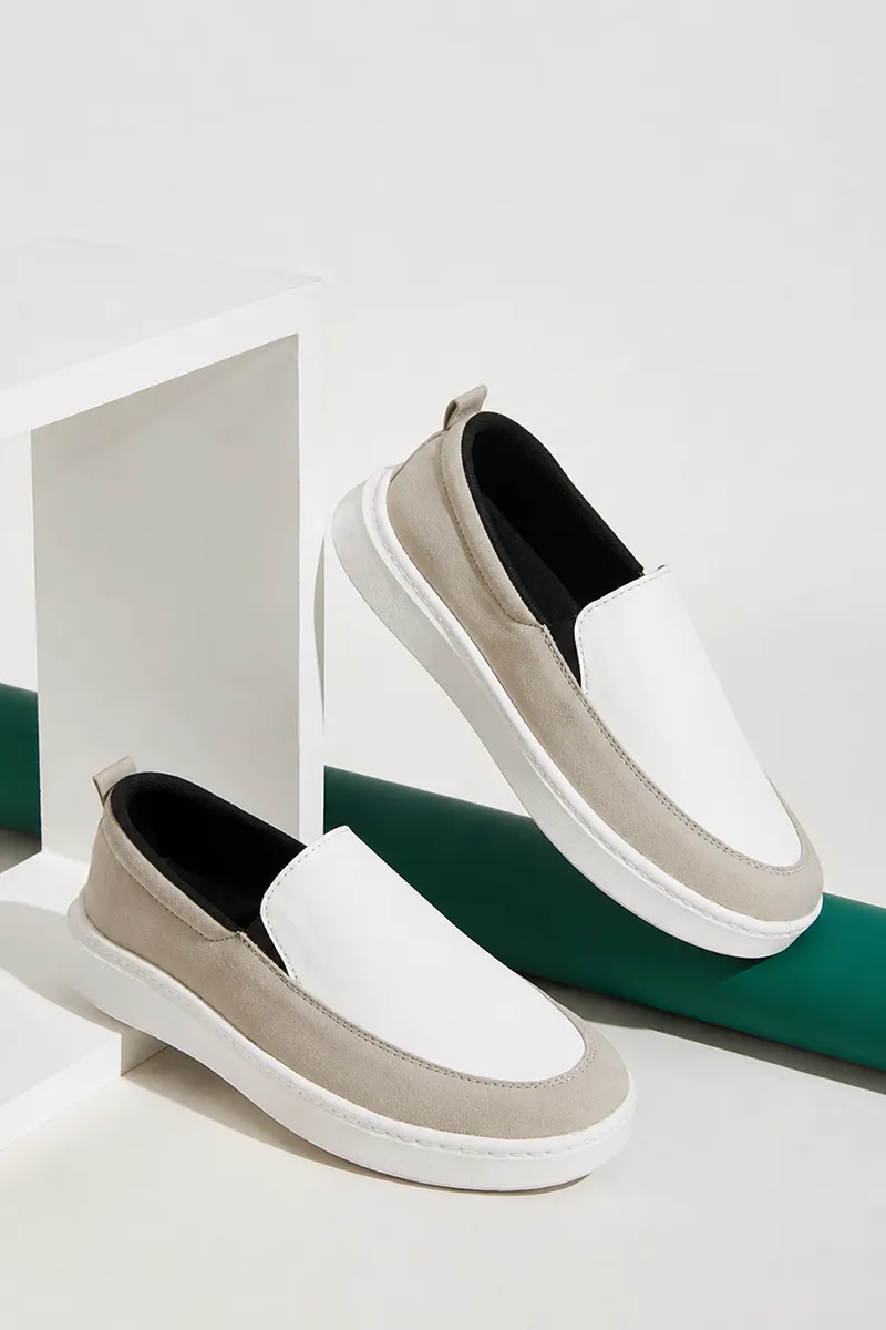 Solid Slip-On Loafers for Men
