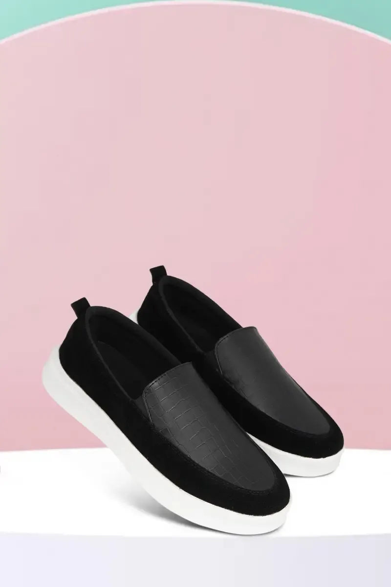 Solid Slip-On Loafers for Men 0264109BLA