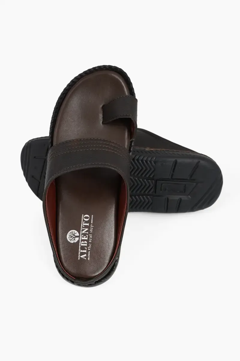 Men's Synthetic Ring Toe Casual Slippers