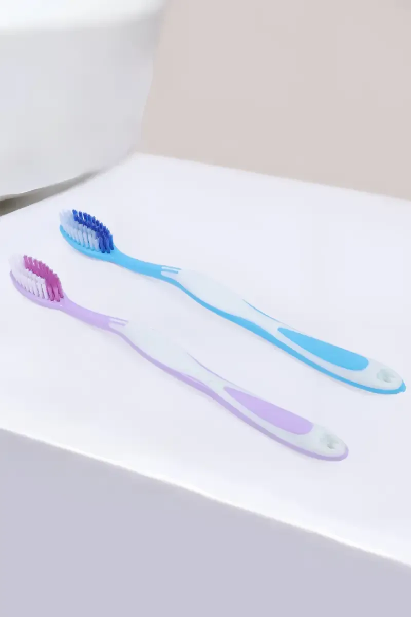 DR.ZARVA Soft Tooth Brush (Lavender & Blue) - Pack of 2