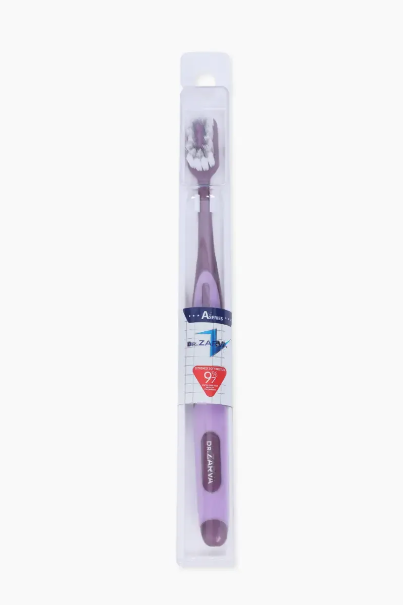 DR.ZARVA A Series Tooth Brush (Purple) - Pack of 1