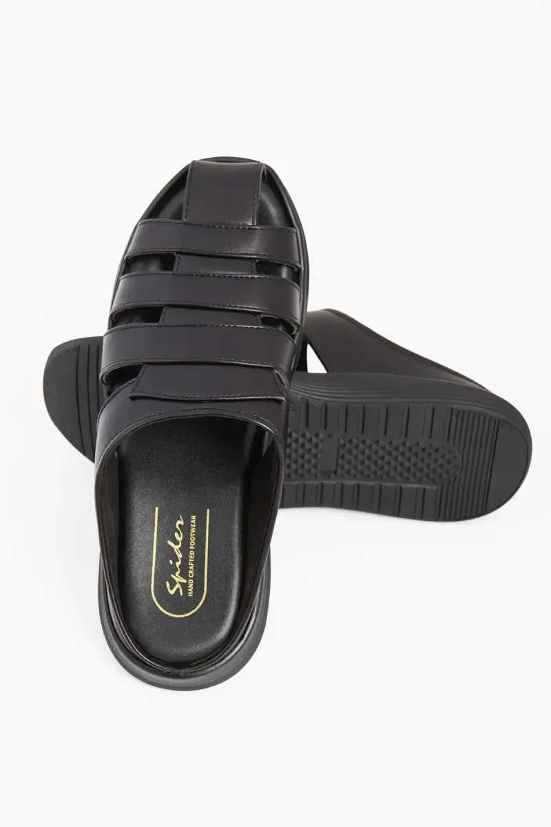 Slip-On Casual Sandal-Style Slippers for Men 0264937BLA