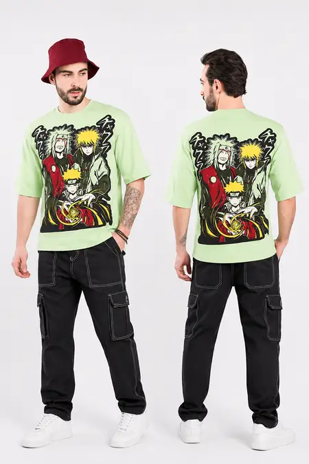 Printed Drop Shoulder T-shirt for Men