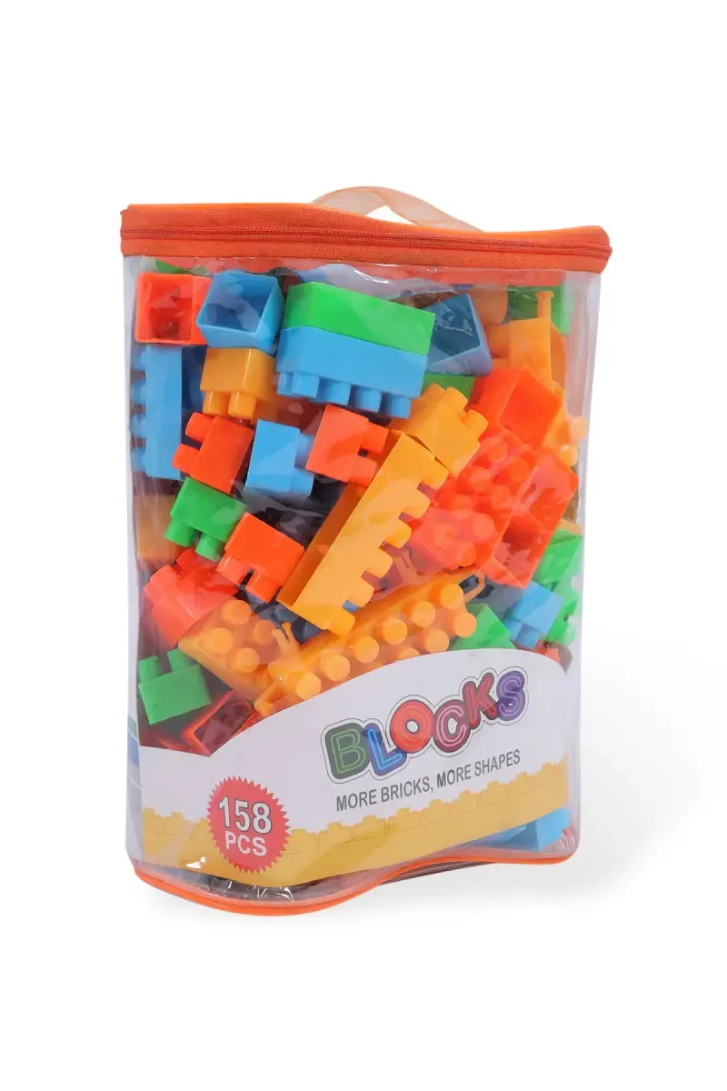 Building Block Play Kit For Kids- 158 Pcs 