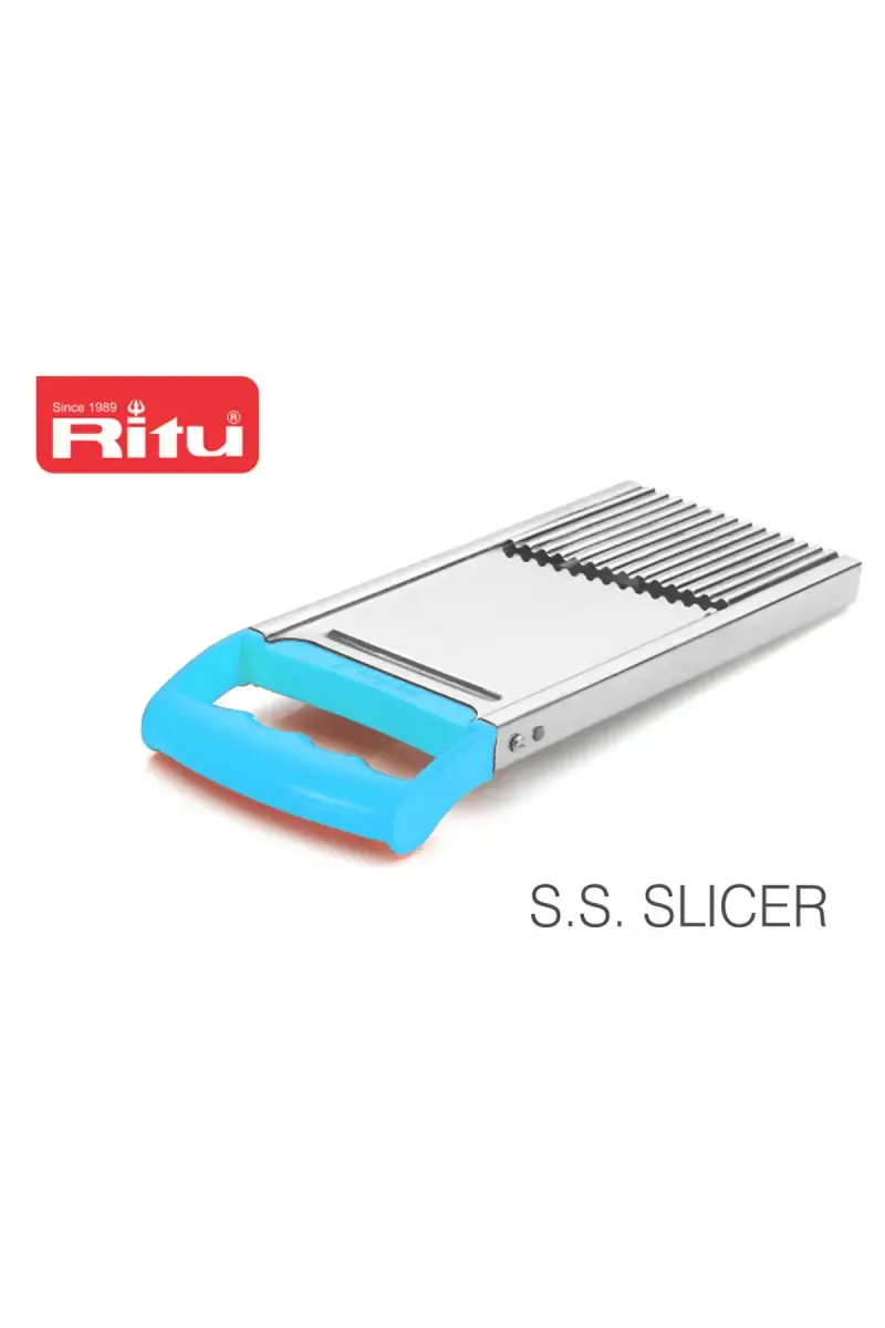 Ritu Stainless Steel Ripple Slicer - 22cm
