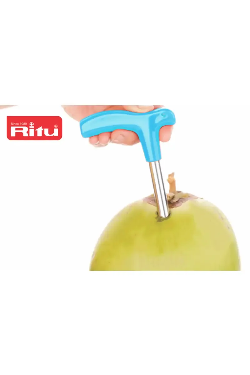 Ritu Plastic & Stainless Steel Coconut Driller - 13cm