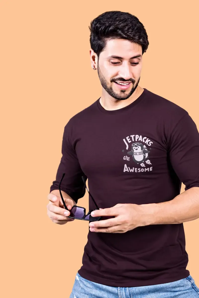 Printed Drop Shoulder T-shirt for Men