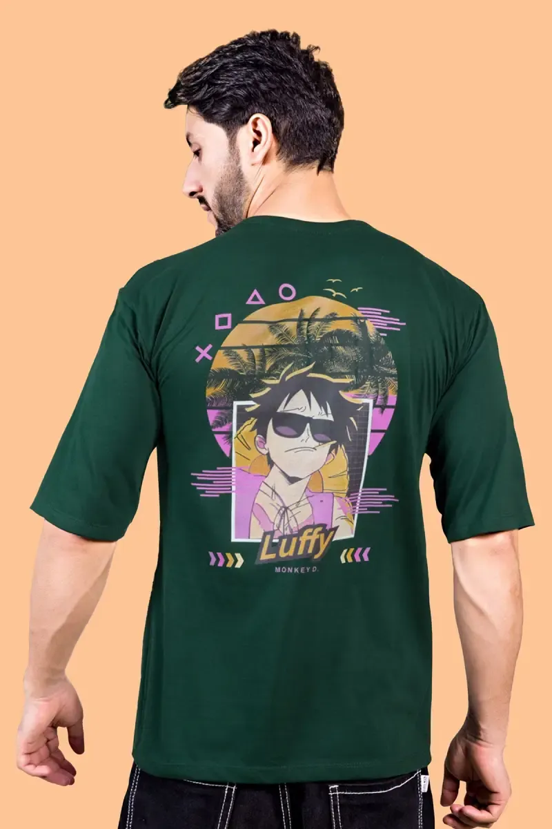 Printed Drop Shoulder T-shirt for Men 026697XLDARGRE