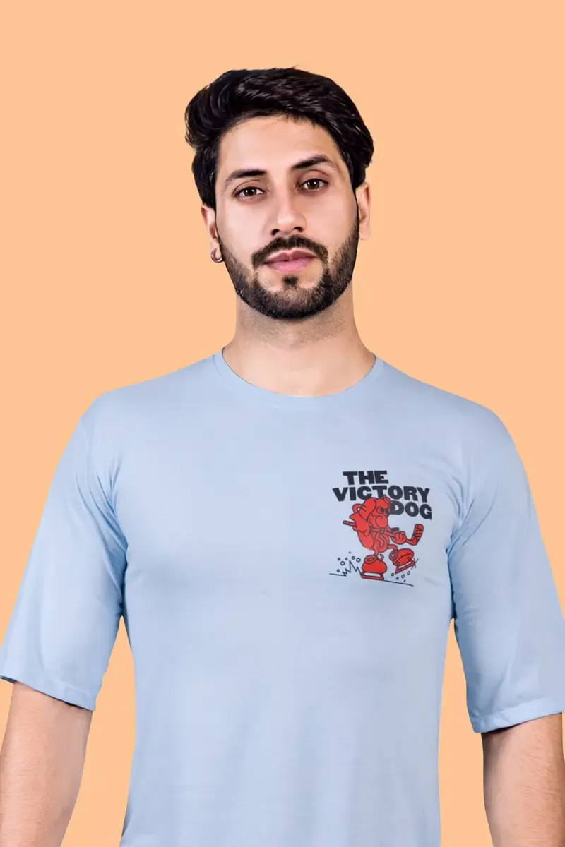 Drop Shoulder Printed T-shirt for Men