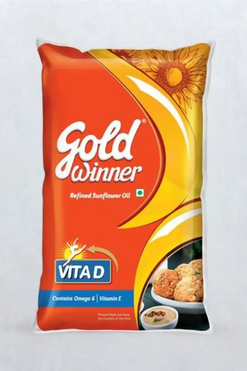 Gold Winner Refined Sunflower Oil - 1 Ltr