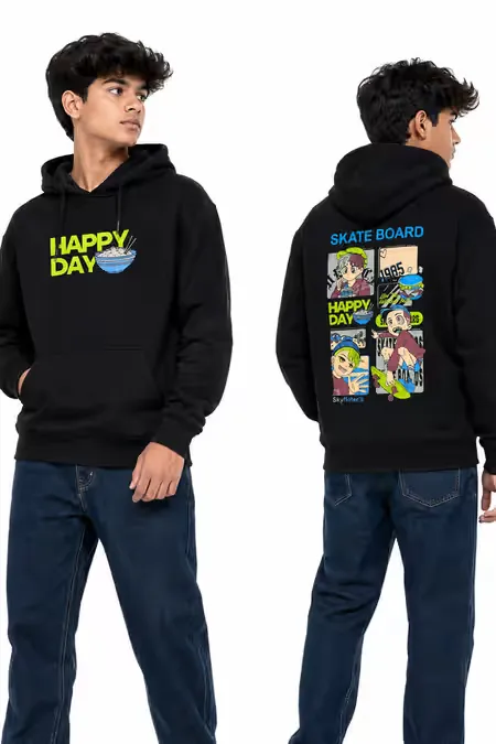 Cotton Printed Hoodie for Boy