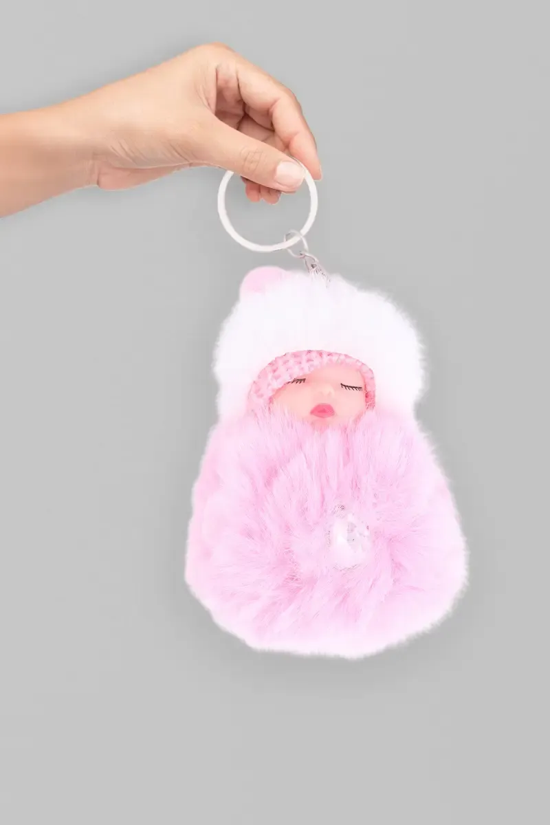 Sleeping Baby Doll Lightweight Keychain