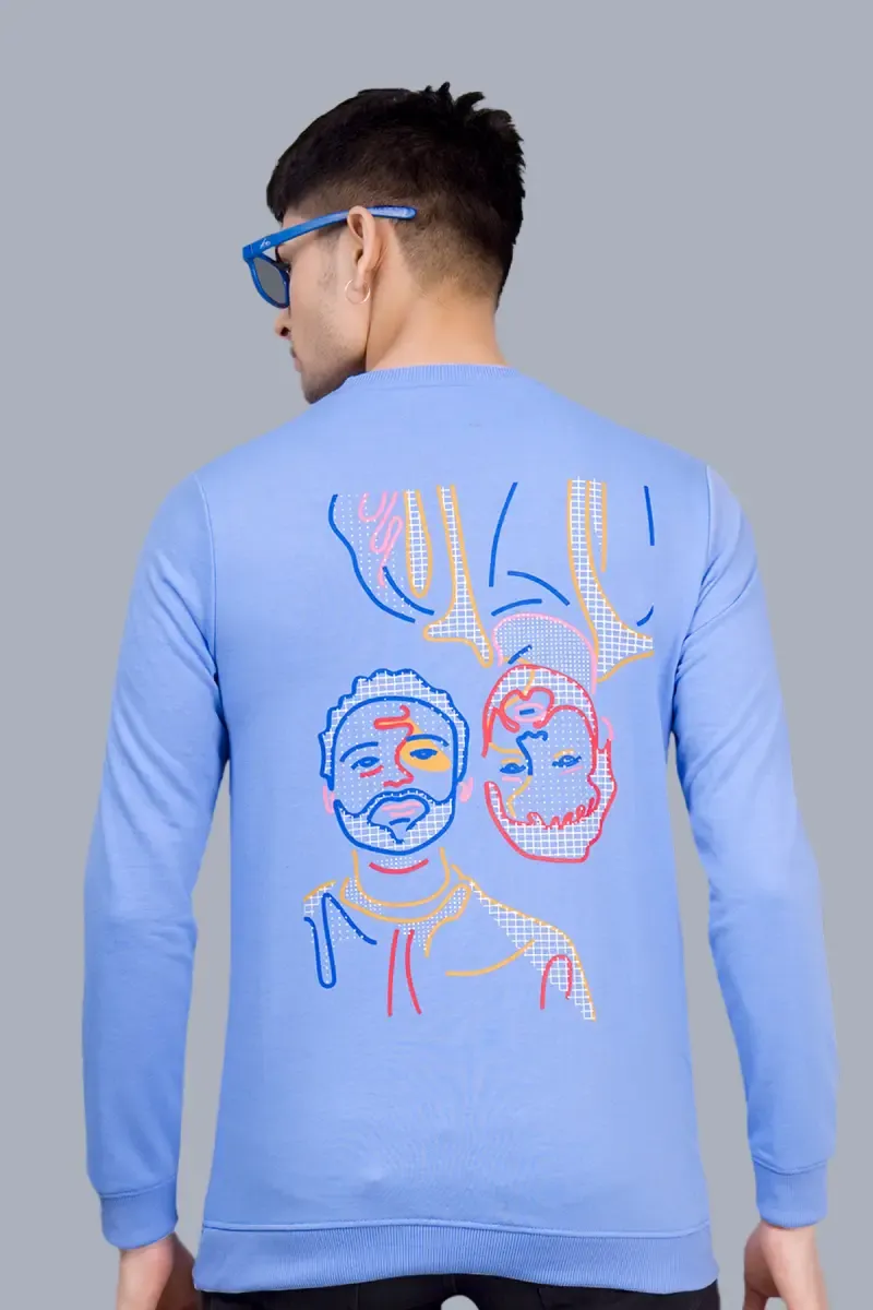 Cotton Blend Printed Sweatshirts for Men