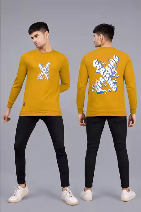 Cotton Blend Printed Sweatshirts for Men