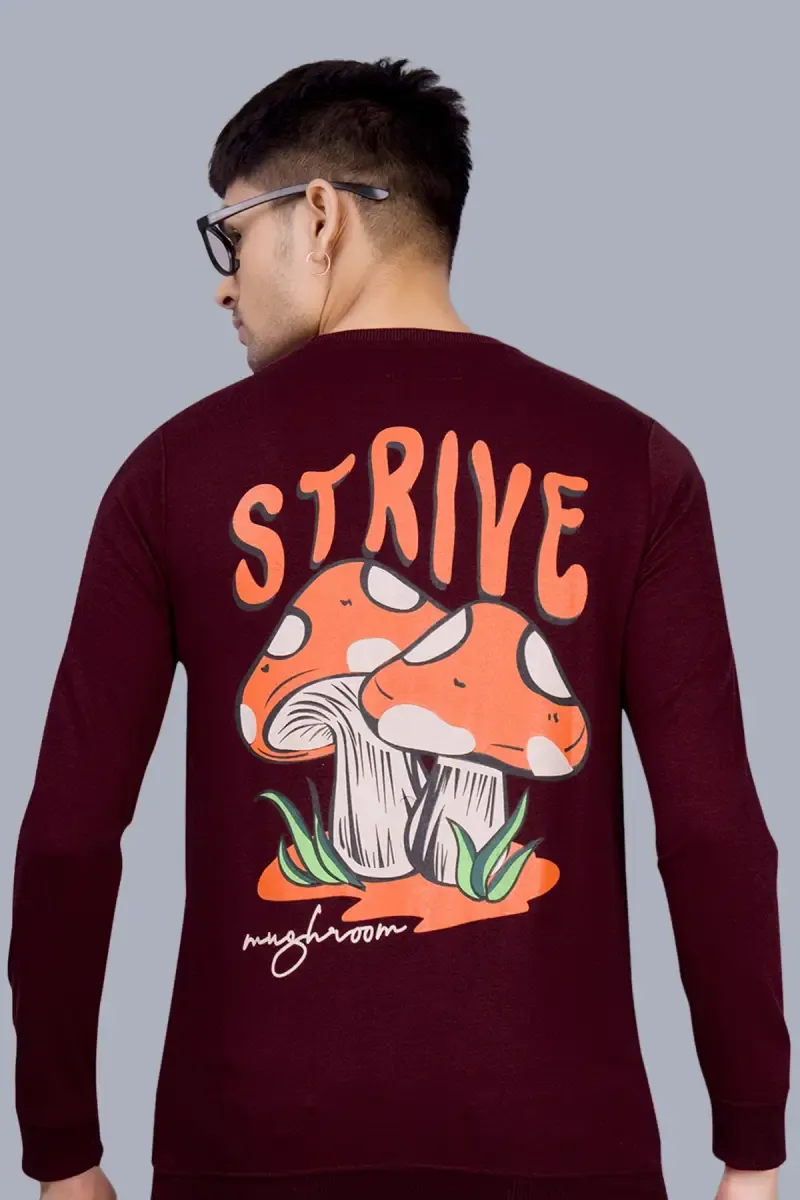 Cotton Blend Printed Sweatshirts for Men