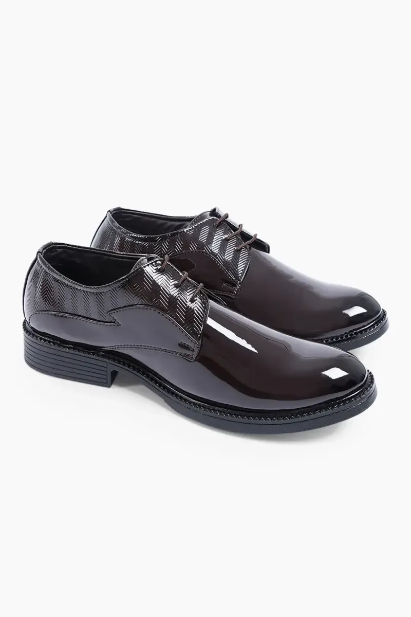 Men's Synthetic Leather Lace-Ups Formal Derby Shoes