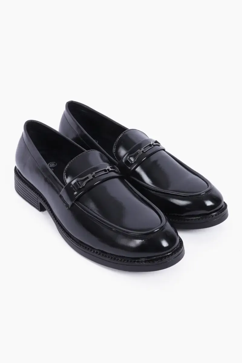 Patent Leather Formal Loafers for Men