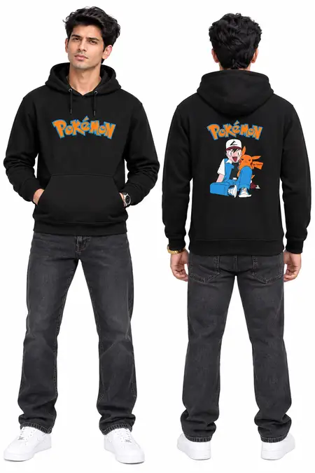 Cotton Graphic Print Hoodie for Men