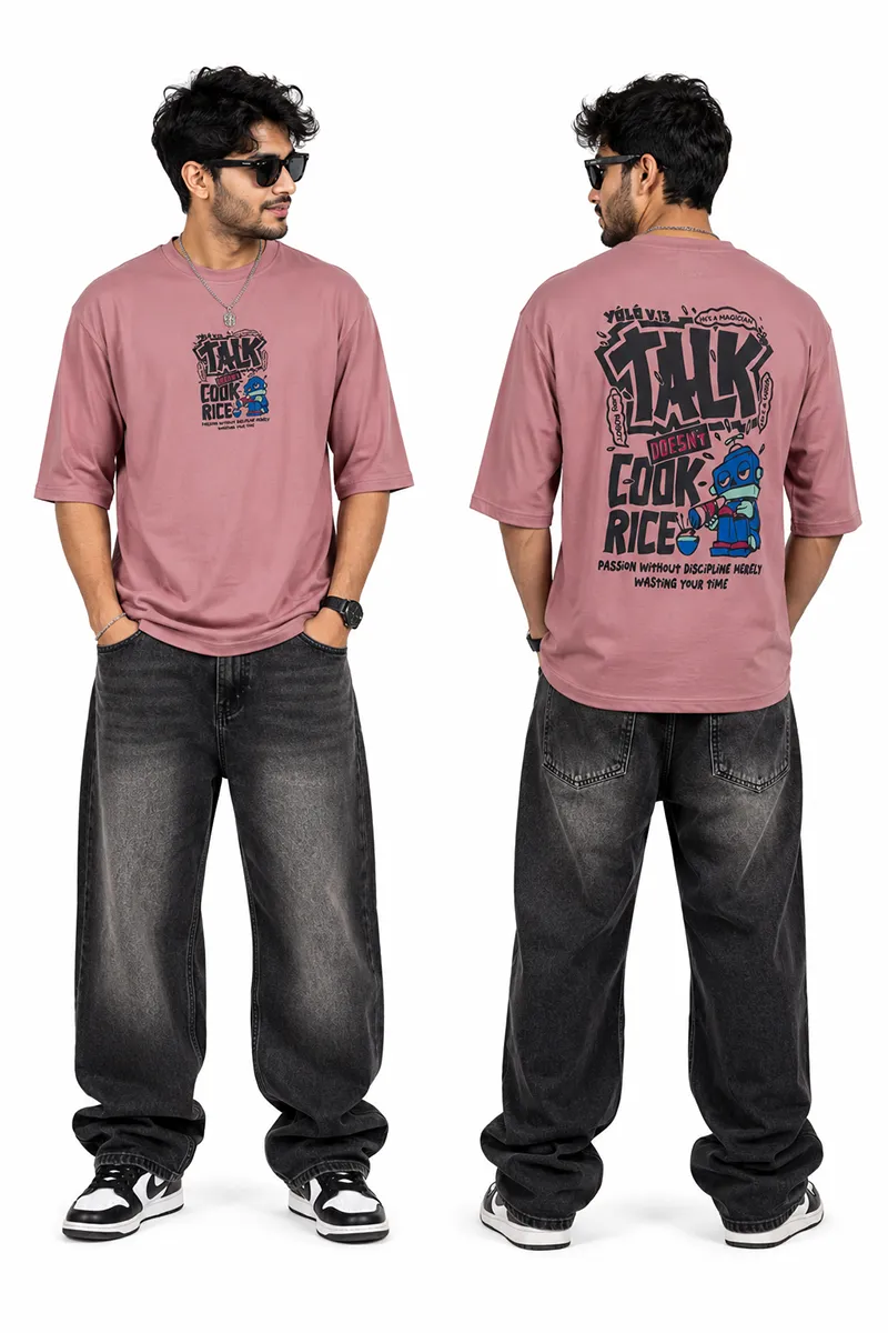 Printed Drop Shoulder T-shirt for Men