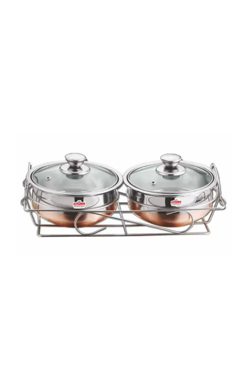 Kitchen Essential Stainless Steel Serving Set with Stand - 1 Ltr (Each)