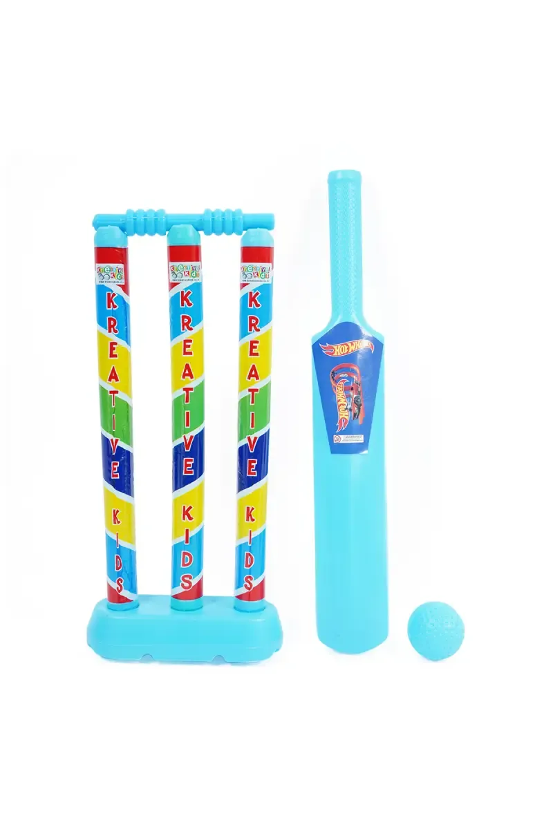 Hot Wheels Cricket Set - Sky Blue