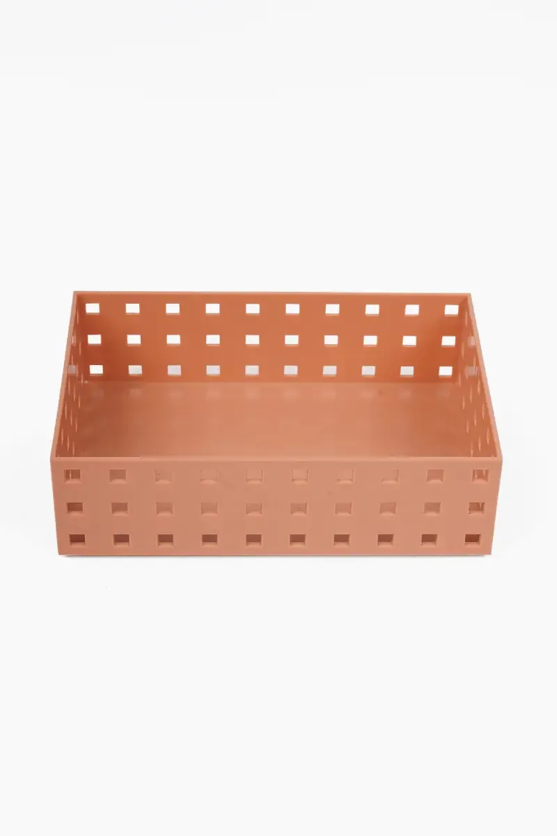 Plastic Stackable Storage Basket - 20cm 027107BROPLA