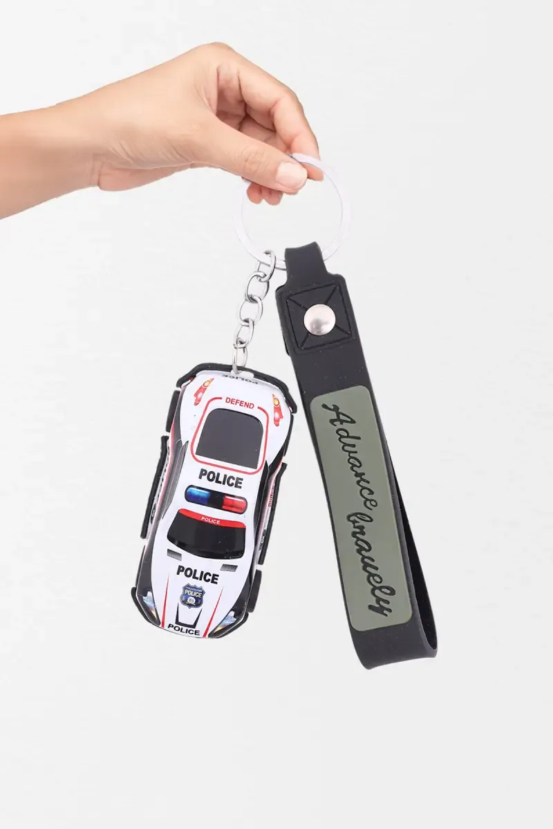 Lightweight Car Shape Keychain with Strap
