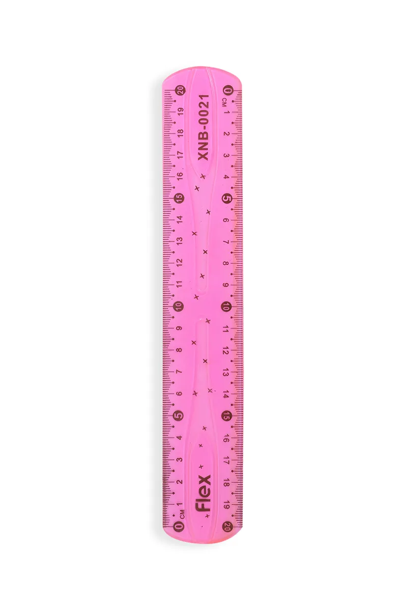 Plastic Scale 20 Cm (Pink) - Pack of 1