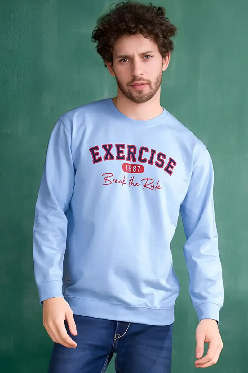 Typographic Print Sweatshirts for Men