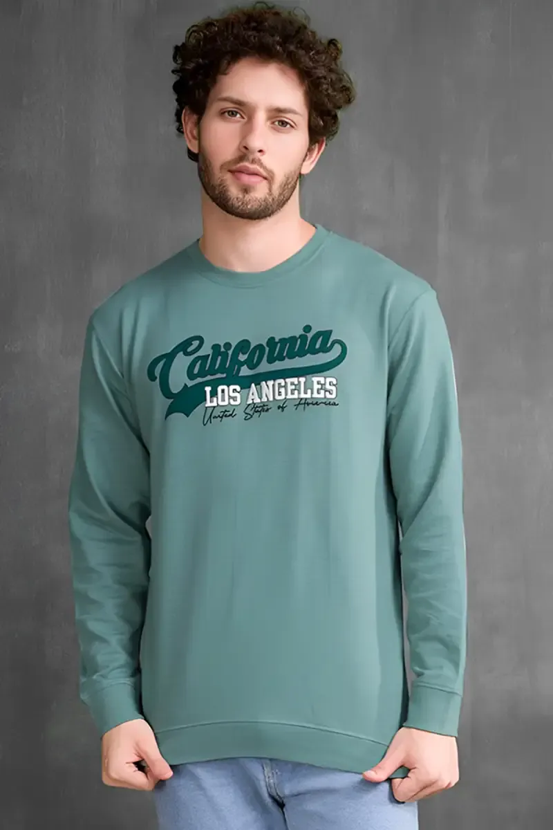 Men's Typographic Print Sweatshirts