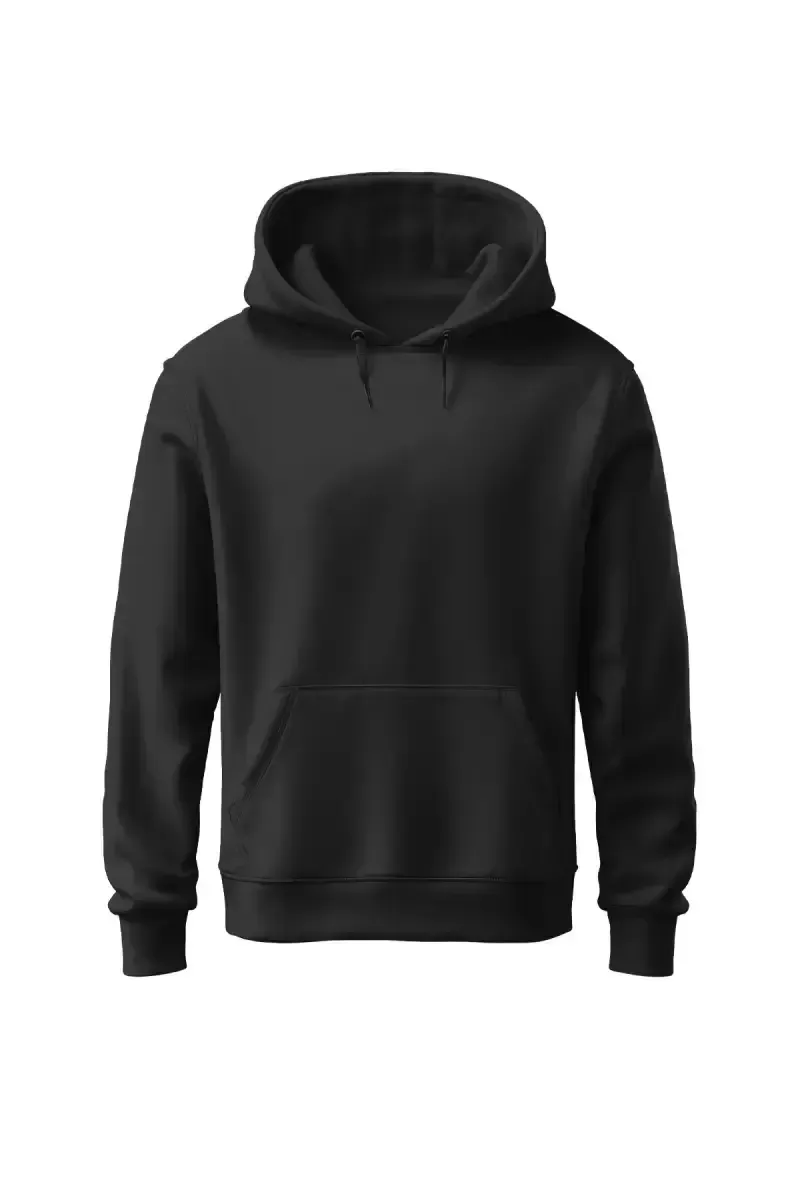 Cotton Loose-Fit Hoodie for Men 027245BLAXXL