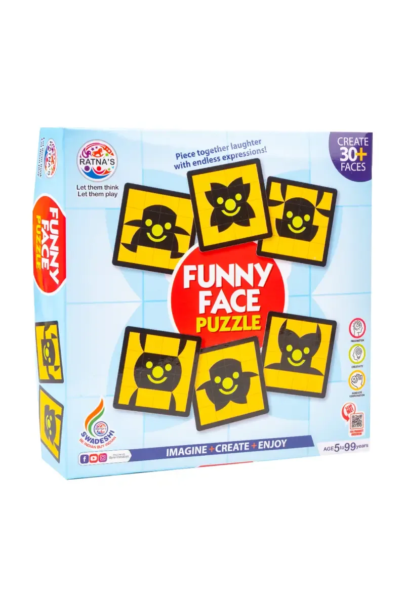 Funny Face Puzzles (16 Pieces)