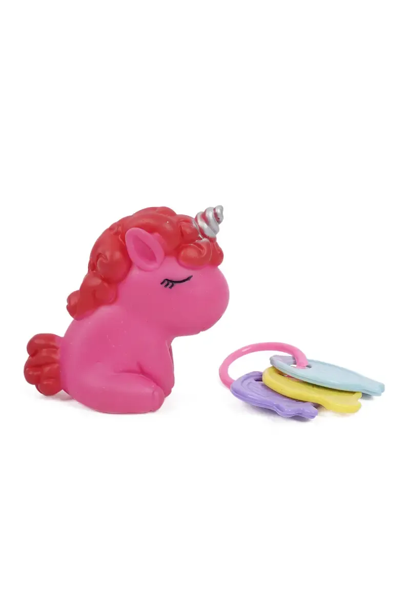 Ratna's Squeezy Unicorn Baby Teether (Pink) - Pack of 1 027259PIN