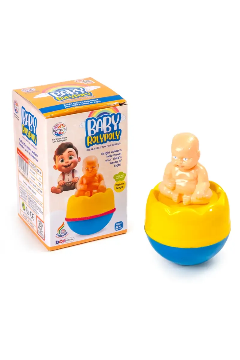 Musical Roly Poly Rattle Toy for Babies