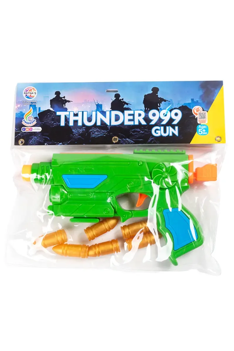 Ratna's Thunder 999 Gun With Soft Bullets (Green) 027284GRE