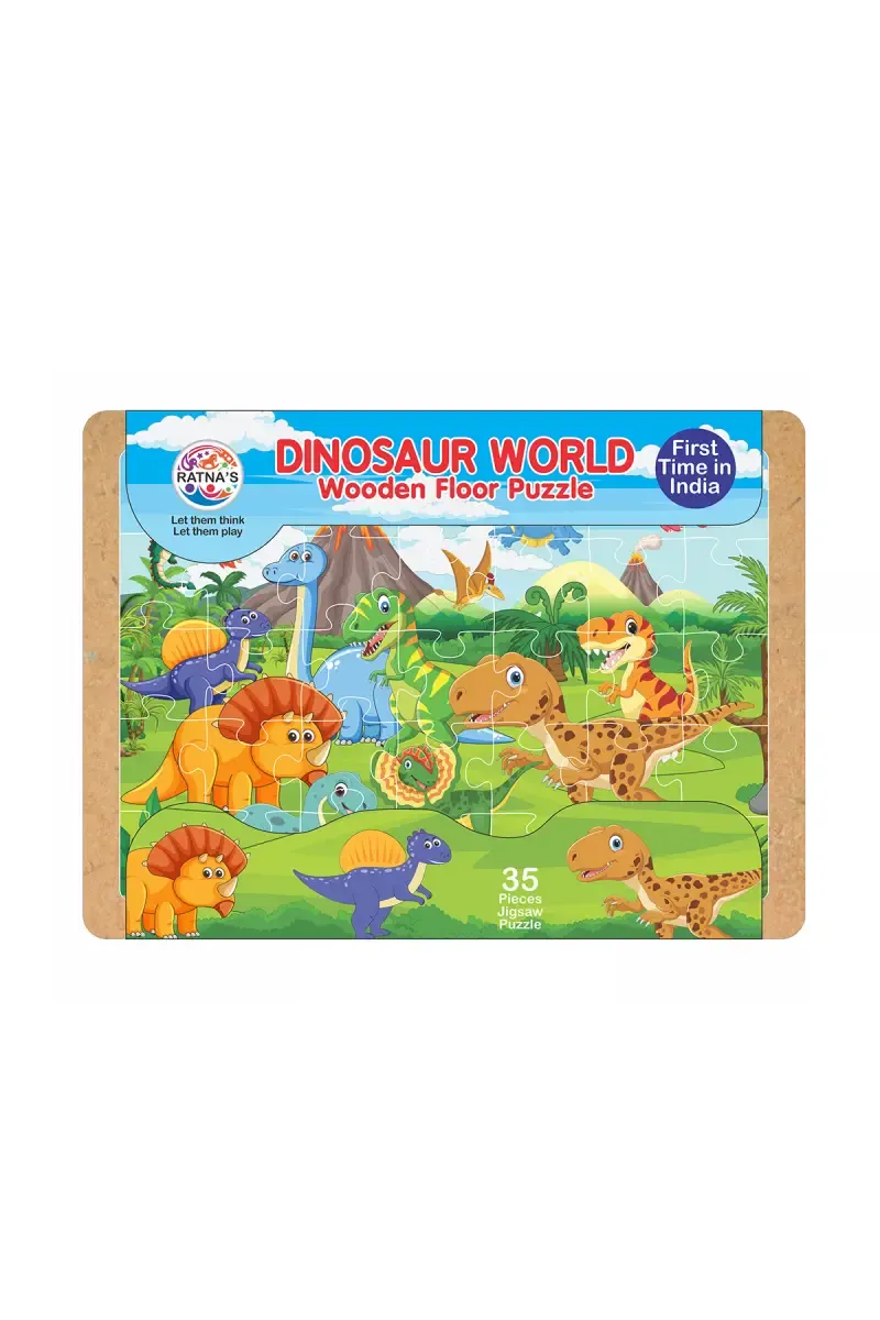 Dinosaur World Wooden Floor Puzzle for Kids