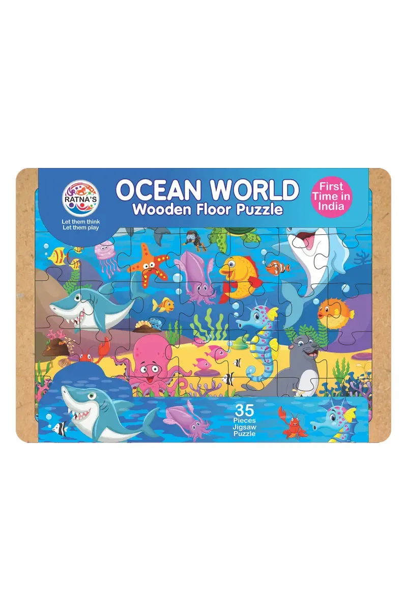 Ocean World Wooden Floor Puzzle for Kids