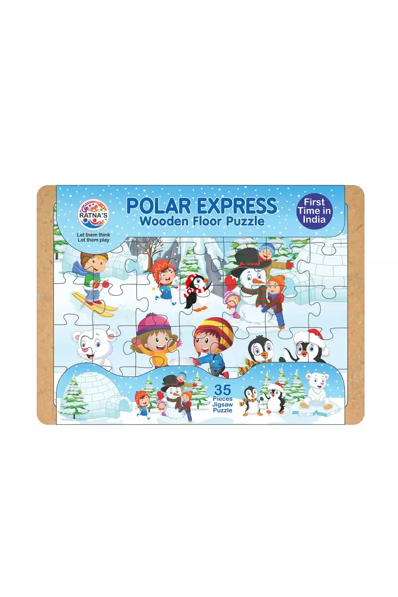 Polar Express Wooden Floor Puzzle For Kids (35 Pieces)