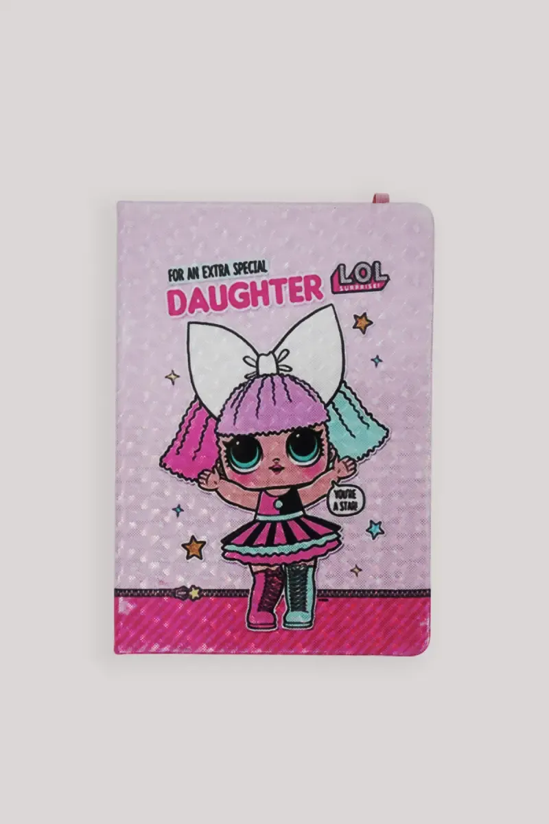 3D Cartoon Printed Notebook for Daughter (160 Pages)
