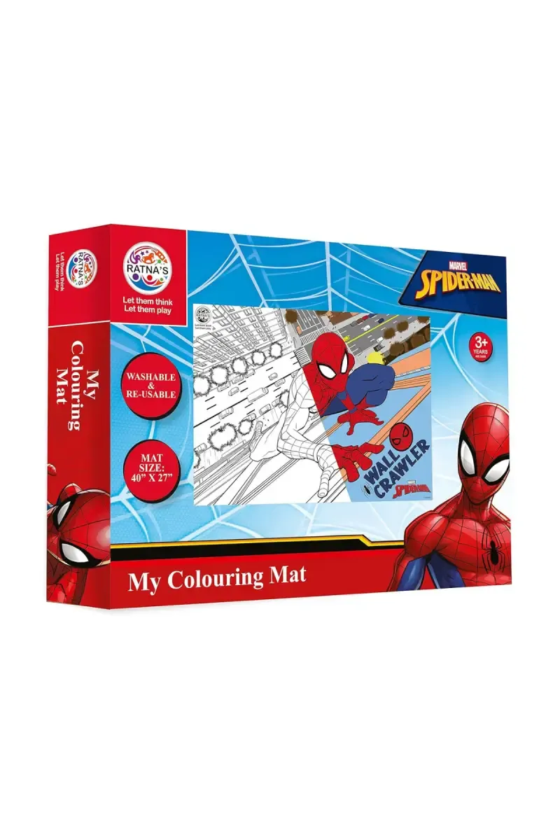 Marvel Spiderman Washable Colouring Mat (40 X 27 Inch)