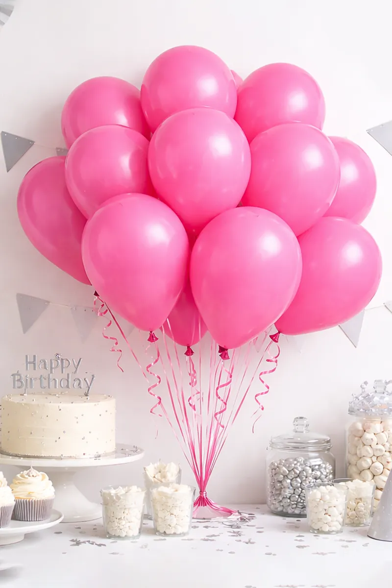 Fun Time Prince Celebrations Party Balloons - (Pink)